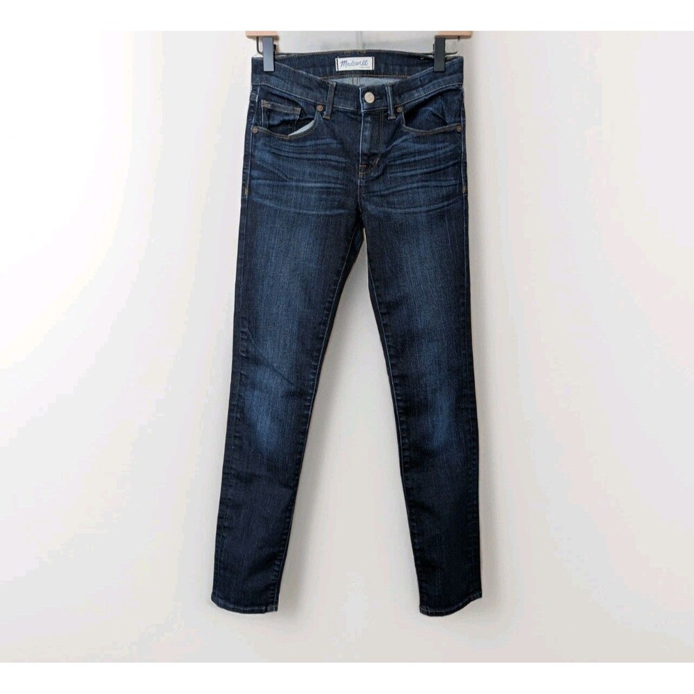 Madewell Low Rise Skinny Jeans Womens 24 Blue Stretch Ankle Denim Casual